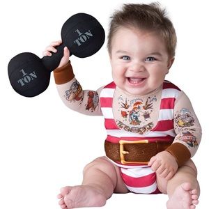 Silly Strongman Toddler Halloween Costume